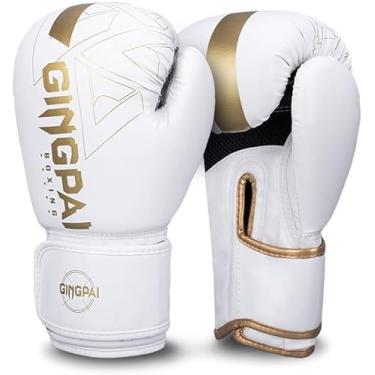 Imagem de Luvas de boxe para homens e mulheres Sparring Muay Thai Kickboxing Pro Heavy Training Palma ventilada 6 onças, 8 onças, 10 onças, 12 onças, para Muay Thai Kick Boxing Sparring e treinamento,