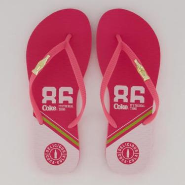 Imagem de Chinelo Coca Cola Sprint Feminino Rosa