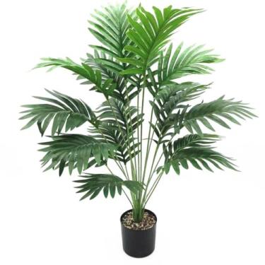 Imagem de 18Folhas Planta Artificial Palmeira Areca Real Toque (18Folhas 80CM)