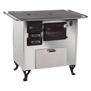 Imagem de Fogão A Lenha C Forninho C Caixa Dir Inox Fornos Pinhal N1.