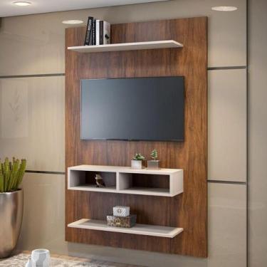 Imagem de Painel Para TV de Até 43 Polegadas com Prateleira Byte Viero Imbuia e 