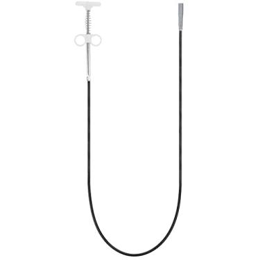 Imagem de HARFINGTON Ferramenta de coleta flexível de garra de 35 polegadas 4 garras gancho de limpeza de esgoto de aço inoxidável desentupir pia esgoto ralo de cabelo ferramenta de limpeza desentupidor de pia