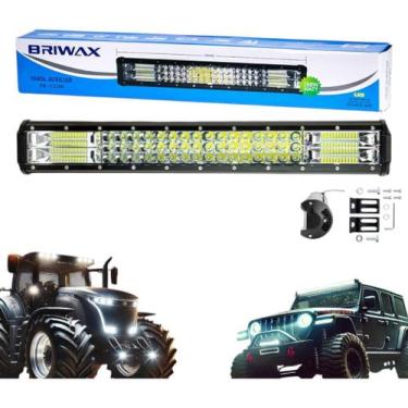 Imagem de Farol Barra De Led 288w 52cm Trator Camionete Off Road 4x4 - BRIWAX