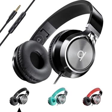 Imagem de ARTIX Fones de ouvido CL750 com fio com microfone — fones de ouvido com isolamento de ruído, fones de ouvido de computador com microfone, fones de ouvido para laptop, fones de ouvido com fio, fones de