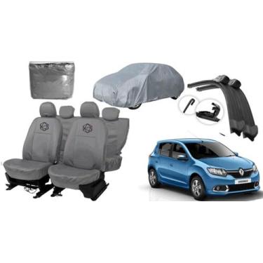 Imagem de Conjunto capa couro + limpador p/ Sandero 16-24 - ferro tech br