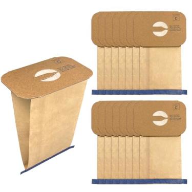 Imagem de Pacote com 15 sacos de substituição para aspirador de pó estilo C da Electrolux Canister Tank Style C