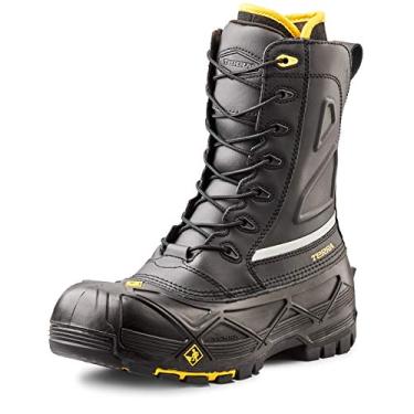 Imagem de Terra Bota masculina impermeável com isolamento térmico CT CP ESR CSA 10 em Crossbow, Preto, 6