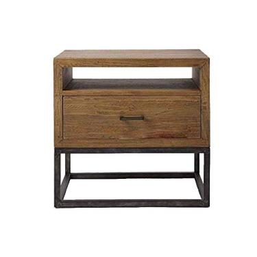 Imagem de Mesa de cabeceira simples armário de quarto armário econômico nórdico quarto criado-mudo moderno