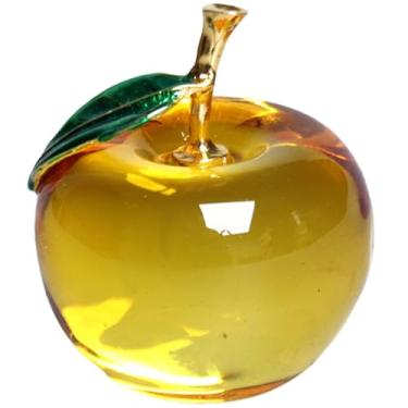 Imagem de CUCUFA Cristal, fruta de vidro, escultura artificial de frutas, ornamento, estatuetas colecionáveis de vidro