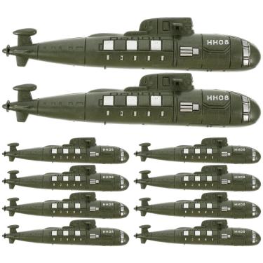 Imagem de Brinquedos submarinos Yardwe Simulated Submarine Toys 10 unidades verdes