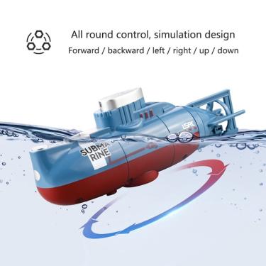 Imagem de Submarino de controle remoto Submarino de Mergulho Infantil Brinquedo Mini Modelo Militar Simulação nuclear de Controle Remoto Submarino rc