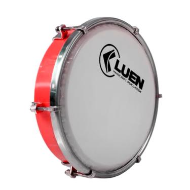 Imagem de Tamborim - Serie Colorsteel Vermelho 06" 6 Afin Simples Pele Leitosa