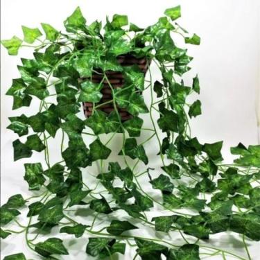 Imagem de Hera Trepadeira Artificial Pendente De 90 cm 9 Ramas  Folhagem - Léo F