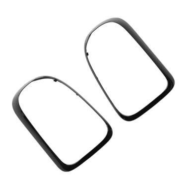 Imagem de 1 par de Acabamento Tampa Luz Traseira para F60 2016-2019, ABS Preto Brilhante, Tampa Lâmpada Luz Traseira, Acessórios Decorativos de Substituição Moldura