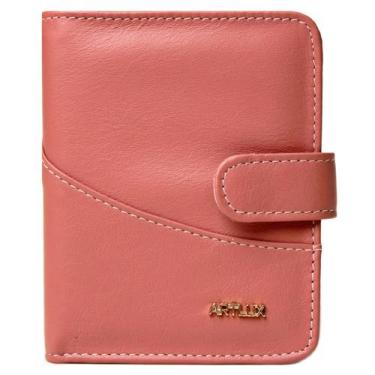 Imagem de Carteira Feminina de Couro com Ponteira Artlux 204, Rosê