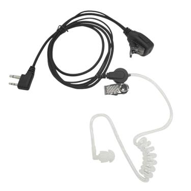 Imagem de Fone de ouvido de segurança transparente com fone de ouvido envolvente PTT/VOX compatível com rádios bidirecionais Midland GXT1000VP4 LXT500VP3 GXT1050VP4 LXT600VP3 GXT1000XB (cinza)