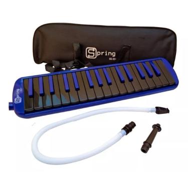 Imagem de Escaleta Spring SG-32 Azul Com preto 32 Notas com Bag