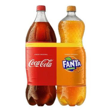 Imagem de Refrigerante Coca-Cola + Fanta Laranja Pet 2 Litros