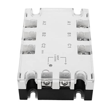 Imagem de Relés Relé 3-32 Vdc 24-480 Vac DC Estável para AC Relé de Estado Sólido à Prova de Choque para Automação Industrial para Máquina CNC de Estado Sólido (TSR-25DA-H)
