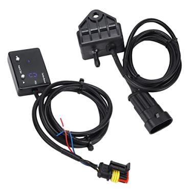 Imagem de Medidor Turbo Boost Digital 12V Racing -14 a 40 PSI Com Display LED Azul, Universal para Carro 12V