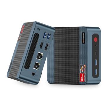Imagem de BOSGAME P3 Lite Gaming Mini PC with AMD Ryzen 7 6800H, 32GB DDR5 RAM 1TB PCIe 4.0 NVMe SSD, Radeon 680M iGPU, Dual 2.5G LAN Win 11 Pro Desktop Computer with USB4/8K UHD/Wi-Fi 6E/BT 5.2
