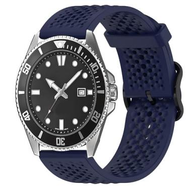 Imagem de Compatível com pulseiras Casio MDV106, pulseira de silicone esportiva de liberação rápida de 22 mm compatível com relógio Casio MDV106-1AV/MTP-VD01 (azul, pulseira de tamanho de 22 mm)