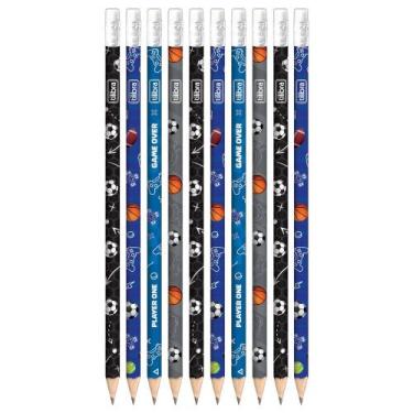 Imagem de Kit Lápis Preto com Borracha Player Esporte (2, 4, 8, 10 ou 12) Unidad