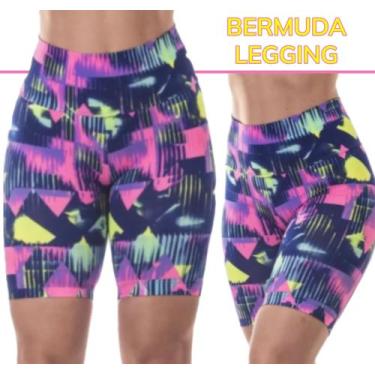 Imagem de Bermuda Legging Academia Feminina Suplex Premium Modeladora Leg - Wild