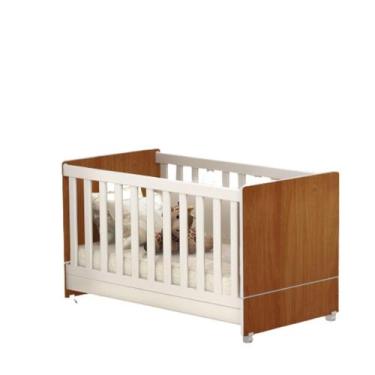 Imagem de Berço Mini Cama Encanto Para Quarto Infantil Nature Branco - Peternell