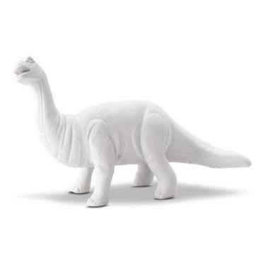 Imagem de Dinossauro Didático Para Colorir Brinquedo C/ Guache Acrilex - SHOPBR