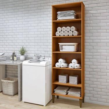 Imagem de Armário Multiuso Aracaju 5 Prateleiras Natural - Kaiki Móveis