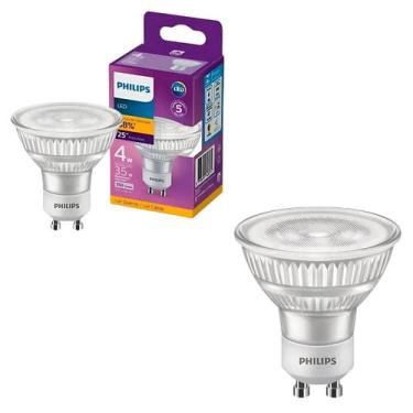 Imagem de 2 Lâmpadas Led Dicroica 4w Philips GU10 2700k 350lm Bivolt