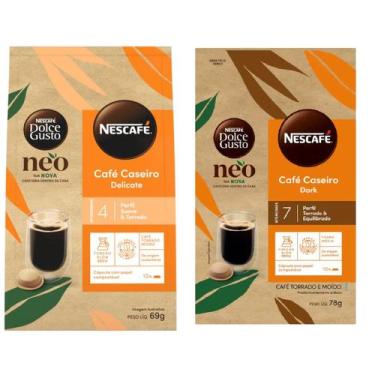 Imagem de Kit Café Caseiro Delicate e Dark Nescafé Neo Dolce Gusto - Dolce Gusto