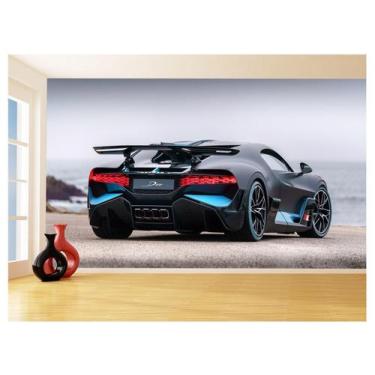 Imagem de Papel De Parede 3D Carro Bugatti Divo Traseira 3,5M Car21 - Você Decor