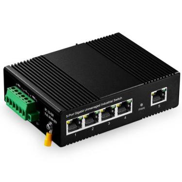 Imagem de Comutador Ethernet industrial Binardat 5 portas Gigabit