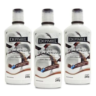 Imagem de Leite de Limpeza Pos-depilatorio Depimiel 240ml 03 Unidades, Unico, Un