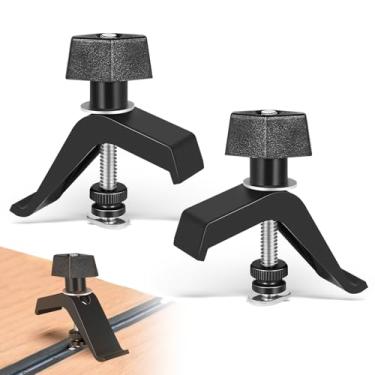 Imagem de Braçadeiras de trilho compatíveis com Kreg KMA7520 – Kit de fixação de substituição para sistemas de braçadeira, Accu-Cut e Universal Trak – Pacote com 2