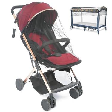 Imagem de Rede mosquiteira universal para carrinho, pacote com 2 capas de rede contra insetos para carrinhos, berços, playards, pack N Plays e mini berço portátil, rede de insetos para bebês durável essencial
