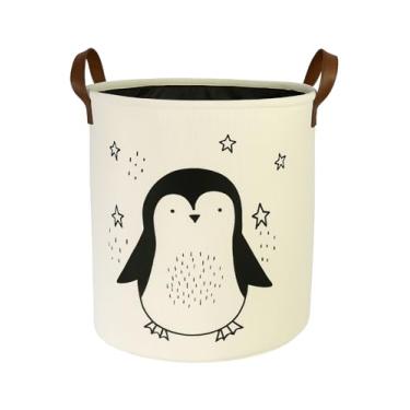 Imagem de Cesto Organizador Roupa Suja Dobrável Multiuso 50L - Pinguim