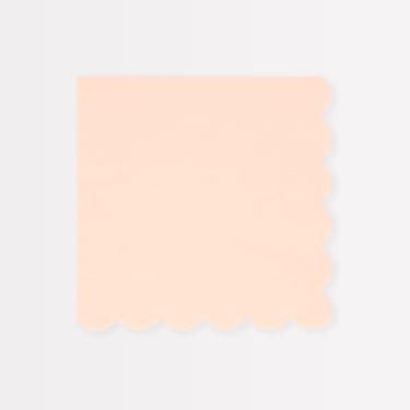 Imagem de Meri Meri Guardanapos de papel descartáveis (pacote com 16), borda recortada, 2 tamanhos, 10 cores, guardanapos de festa