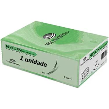 Imagem de Fio De Sutura Nylon Technofio 2-0 45CM 20MM 1UN MARCAS DIVERSAS