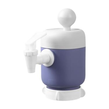 Imagem de Wswqop Bomba manual para recipiente de água potável, universal à prova de vazamentos, acessórios de cozinha, dispensador compacto de pressão manual portátil, Roxo