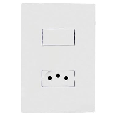 Imagem de Conjunto Interruptor Simples E Tomada 20A I9 94201 Ilumi
