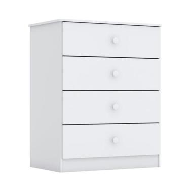 Imagem de Cômoda Infantil Amarelinha 4 GV Branca