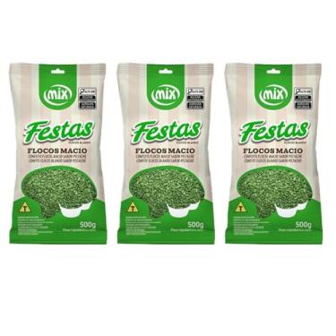 Imagem de Confeito Granulado Pistache Kit 3 Pacotes Cor e Sabor