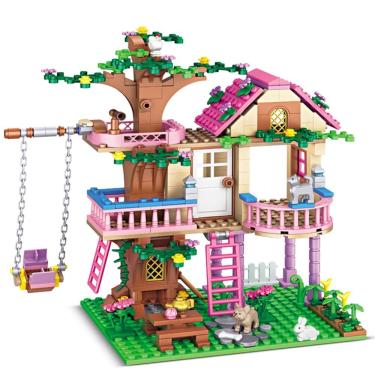 Imagem de Brinquedo de construção HSANHE Tree House 504 unidades com Lego Friends
