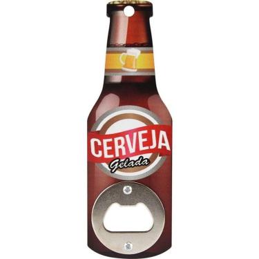 Imagem de Abridor De Garrafa Cerveja Mdf  Ck2326  - Marrom Brahma