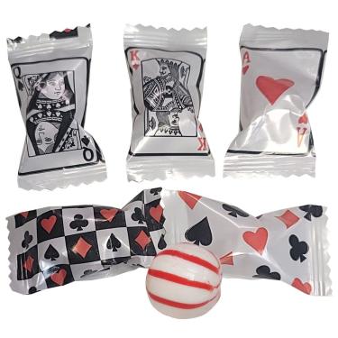 Imagem de Cartões de jogo do cassino Peppermint Balls Naturejam, 100 unidades