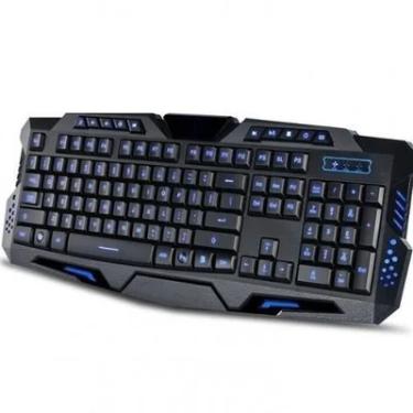 Imagem de Teclado Gamer Exbom com 3 Cores de Led - BK-G35
