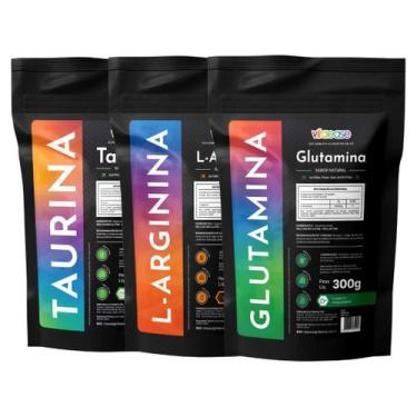 Imagem de Taurina - L-Glutamina - L-Arginina  300g  vitaease, Sem sabor